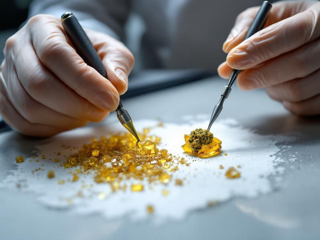 Proper handling techniques for cannabis concentrates