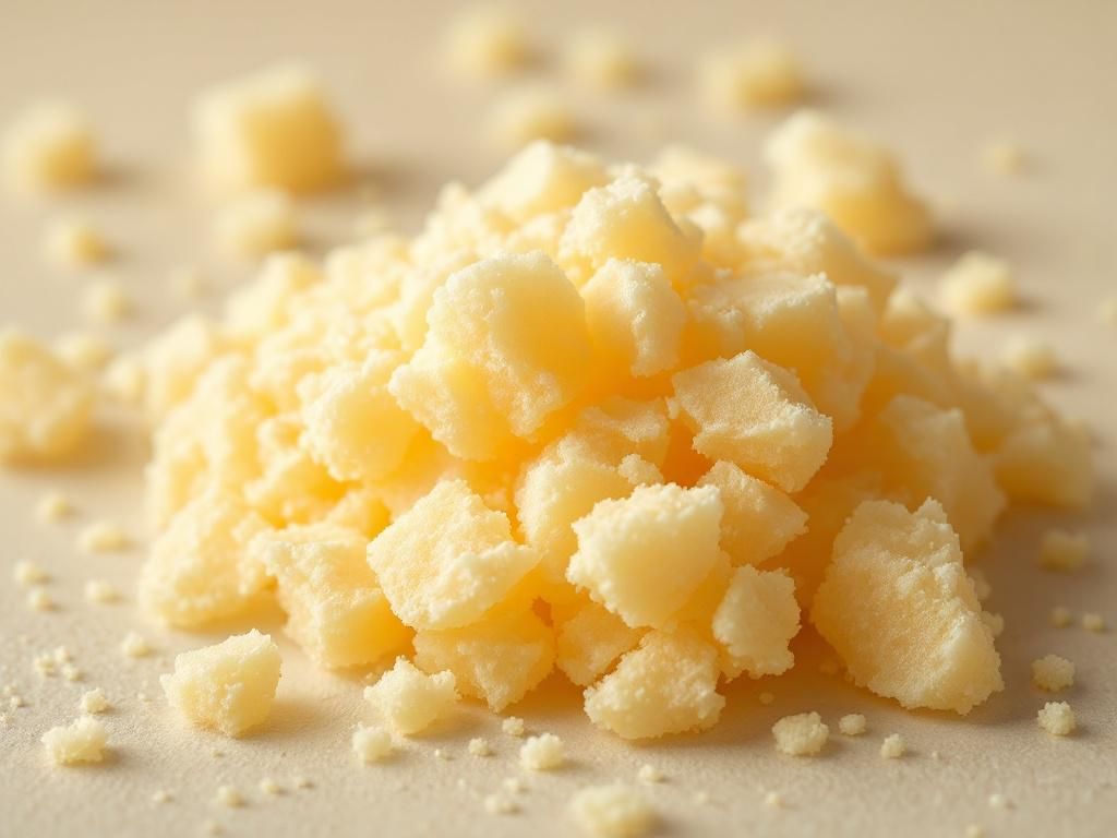 Crumble concentrate showing honeycomb texture