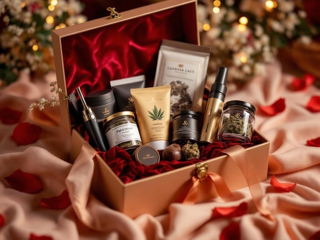 Luxury cannabis gift set for couples