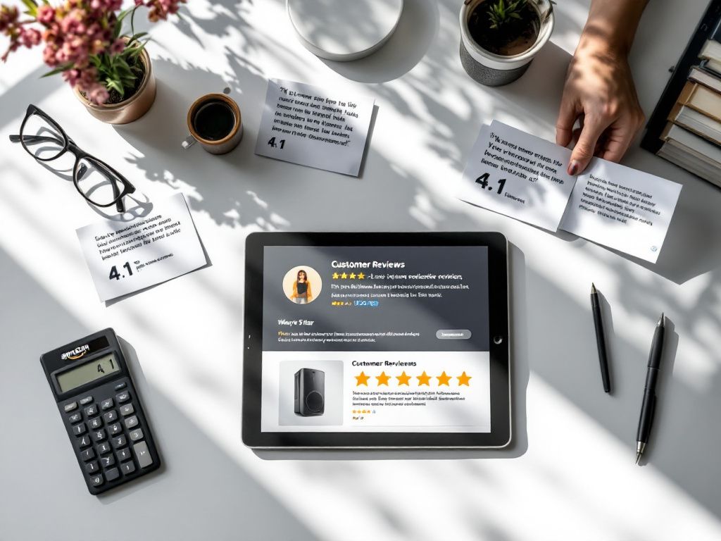 Customer reviews and ratings display