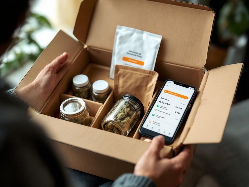 Discreet delivery of cannabis storage accessories
