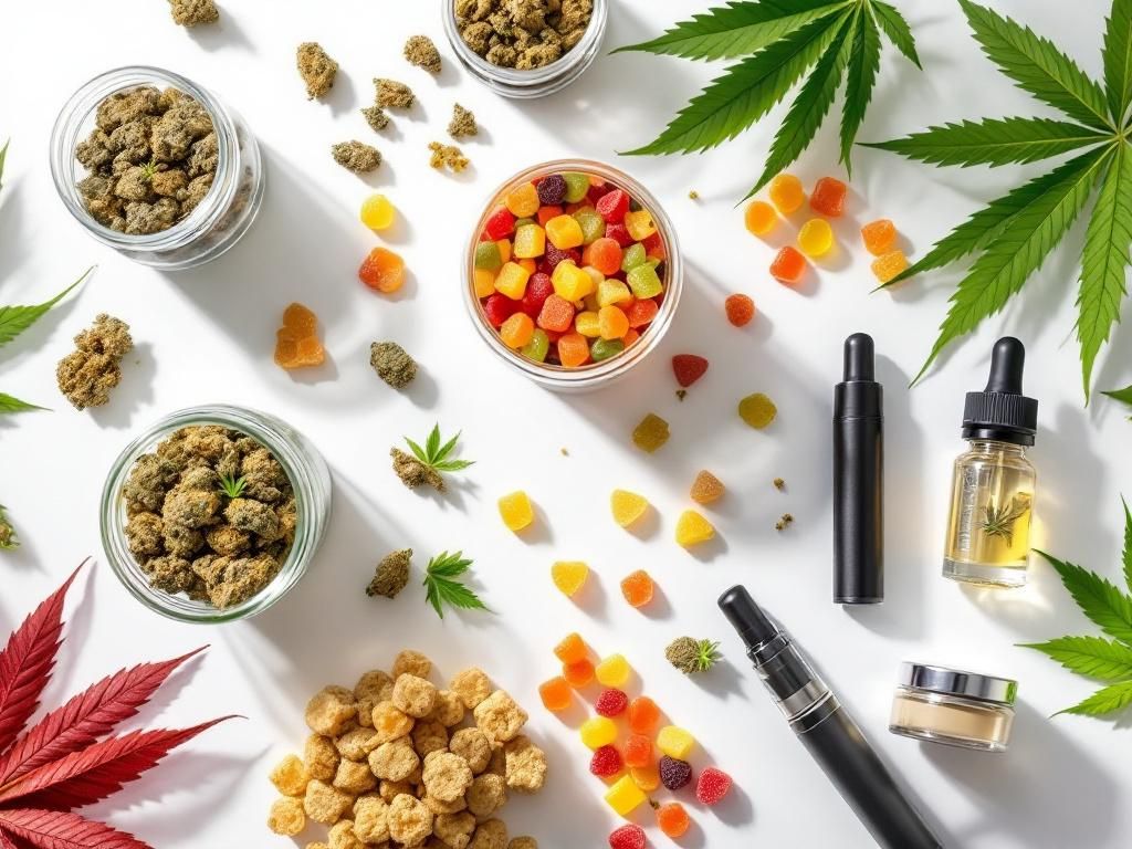 Various cannabis product types available