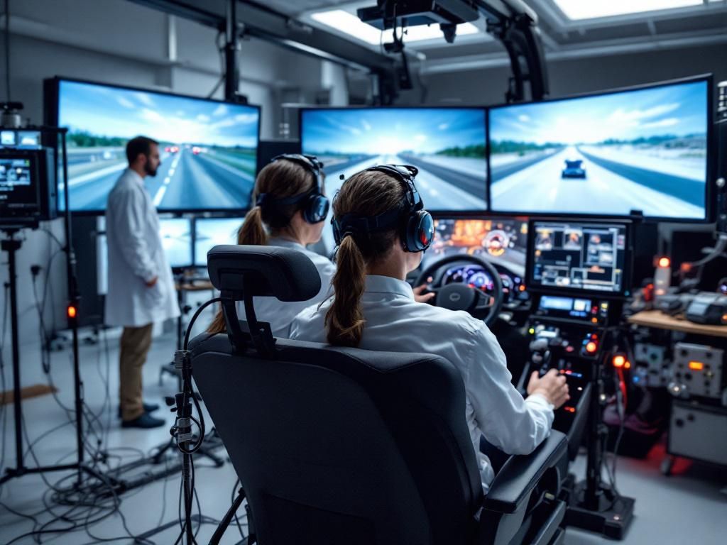 Professional driving simulator research facility
