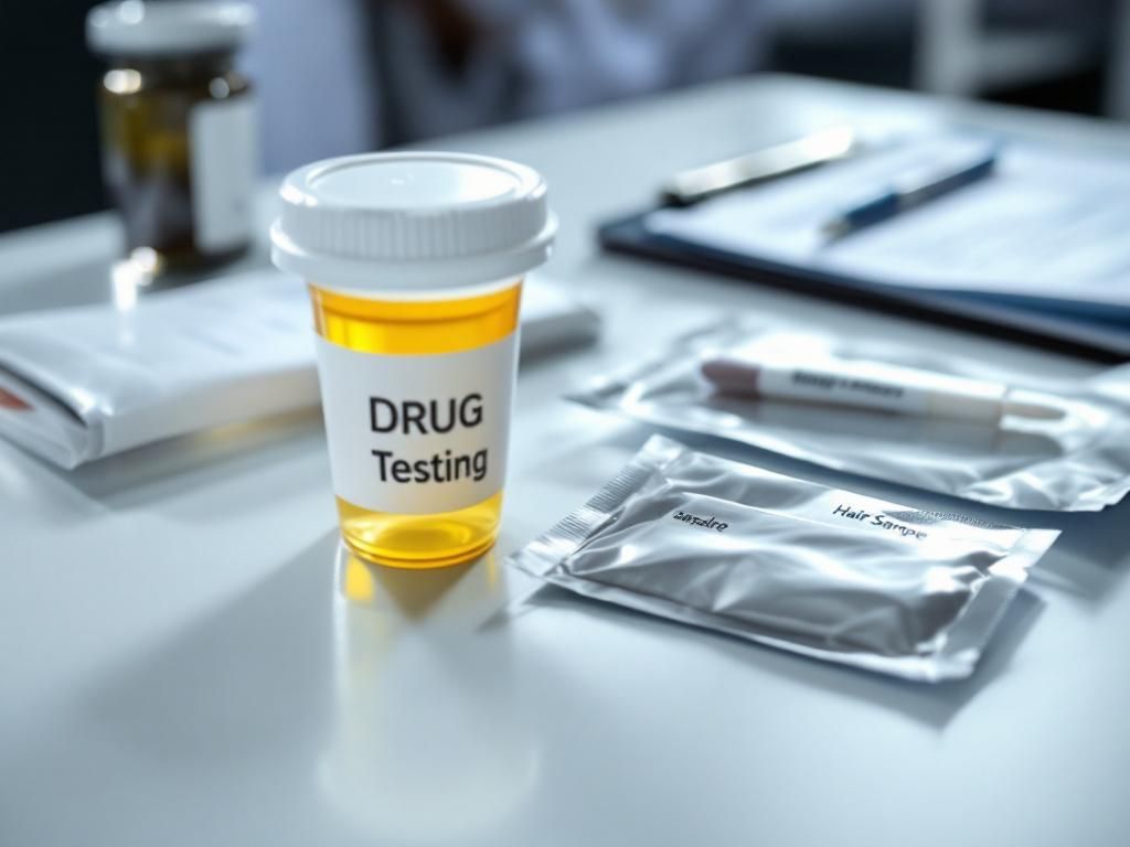 Different workplace drug testing methods and containers
