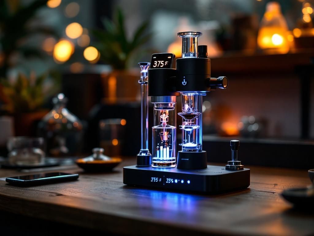 Modern electronic dab rig with temperature control