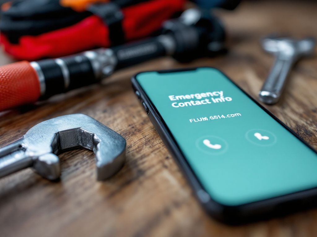 Emergency plumbing contact and tools