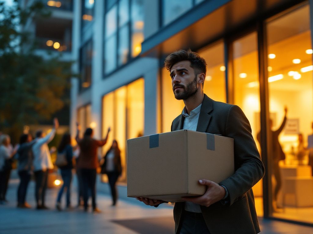 Employee departing office after redundancy