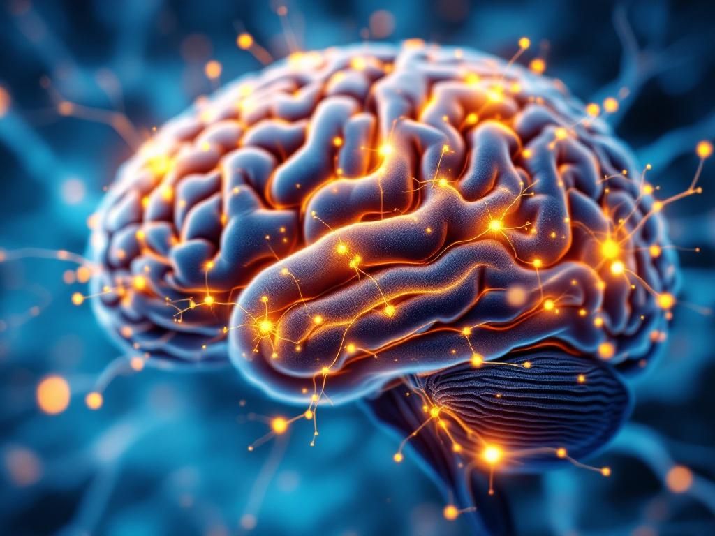 Brain neurons showing sleep regulation pathways