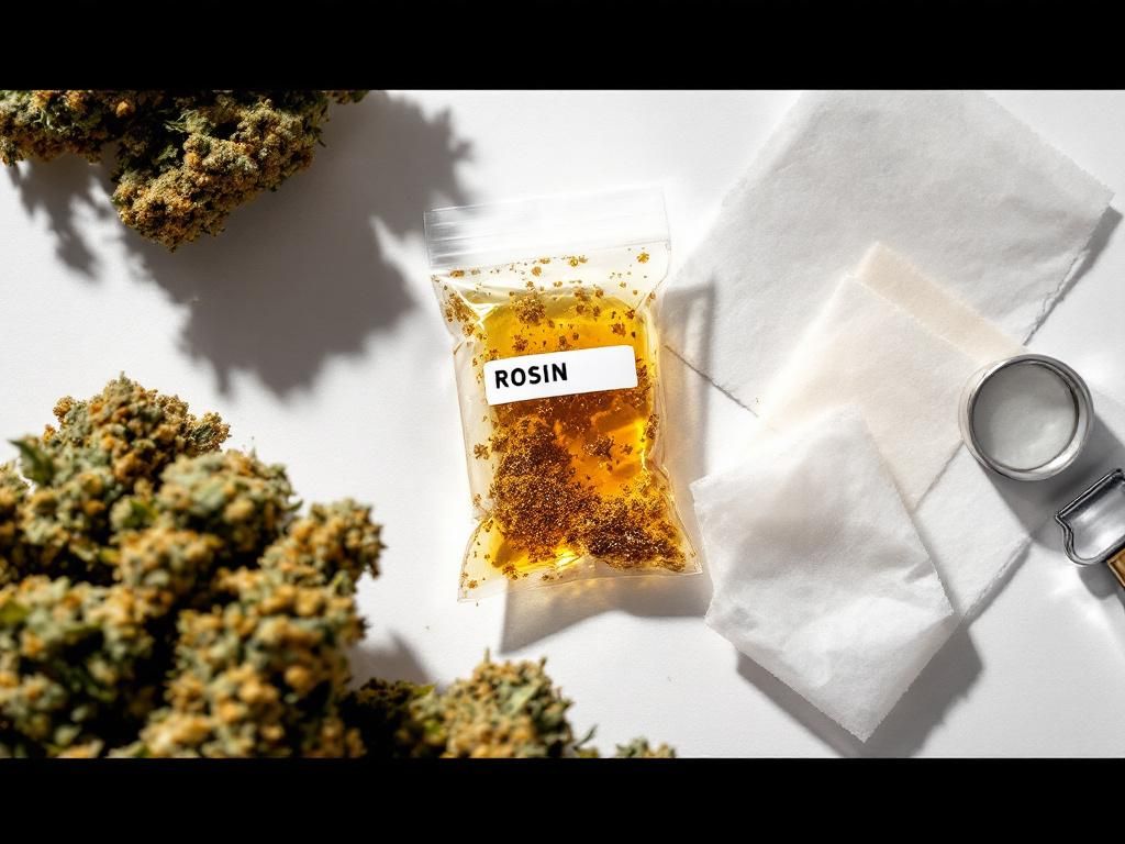 Premium cannabis flowers and rosin pressing materials