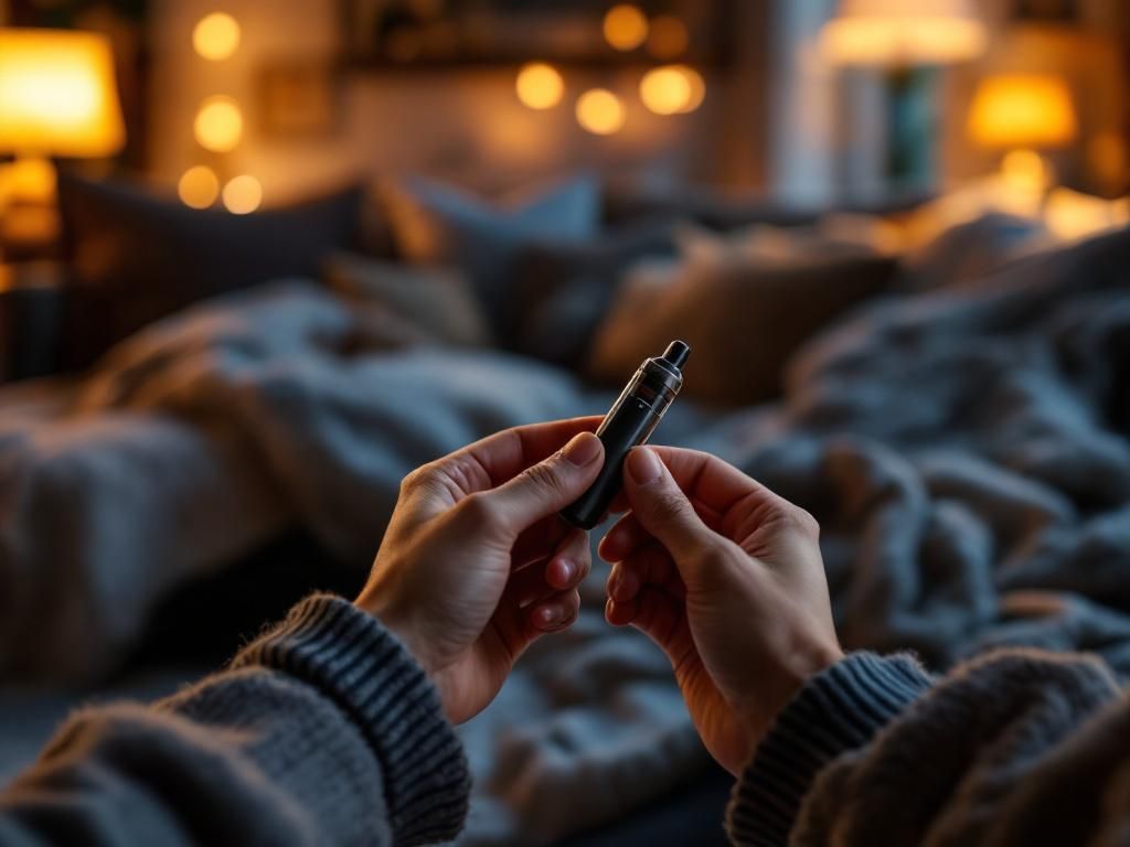 Evening relaxation with indica vape pen