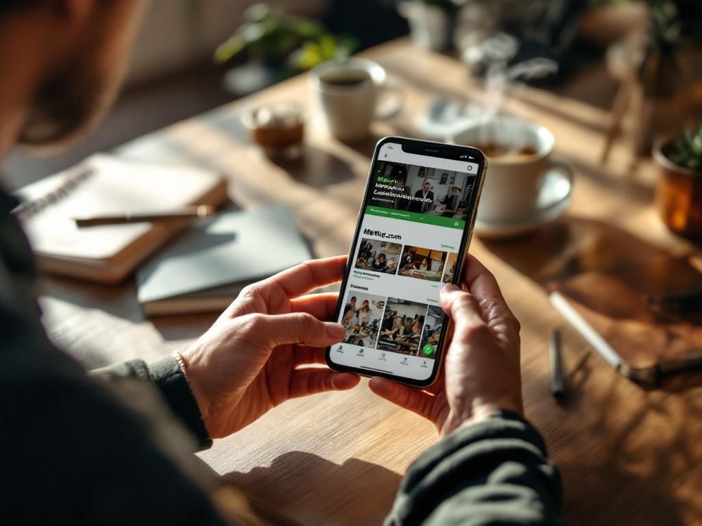 Smartphone showing Cardiff cannabis meetup apps