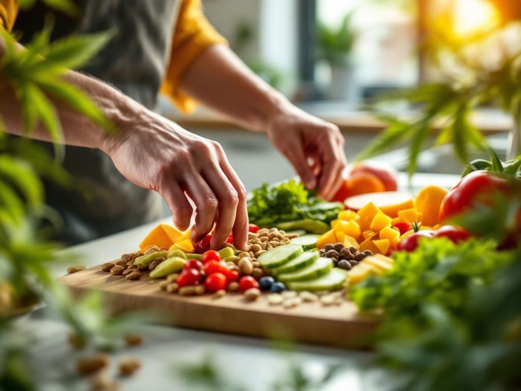 Preparing healthy snacks for cannabis munchies