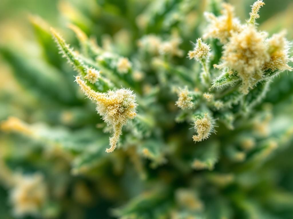 Hemp plant showing CBD compounds and terpenes