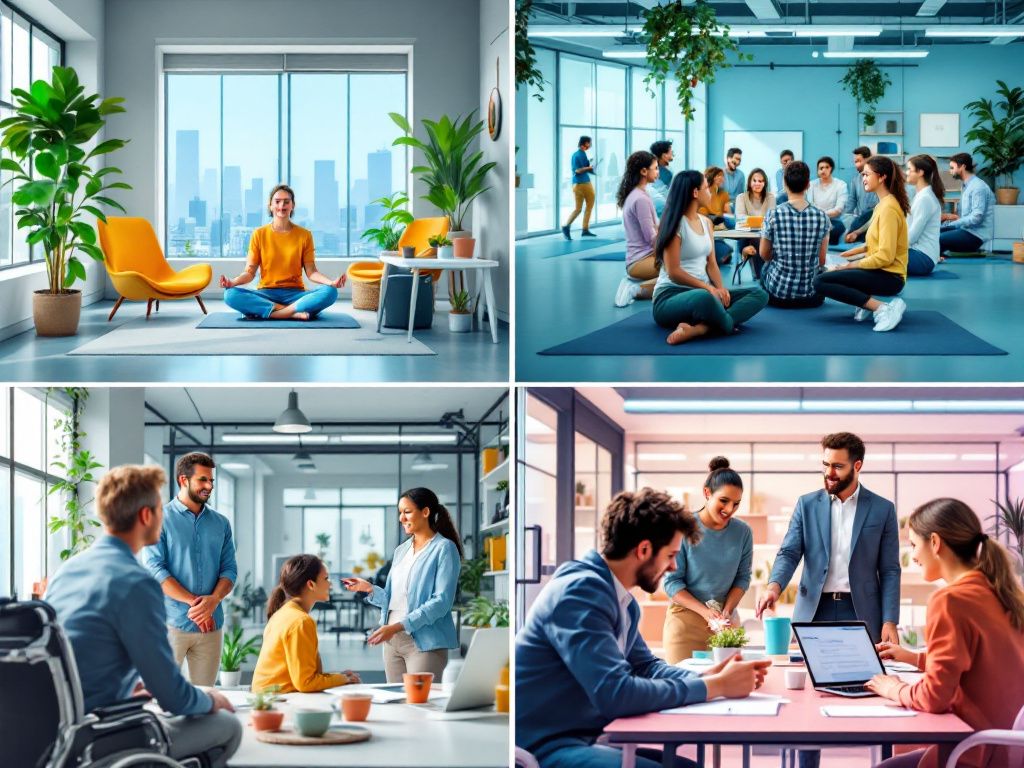 Multiple facets of employee wellbeing in action