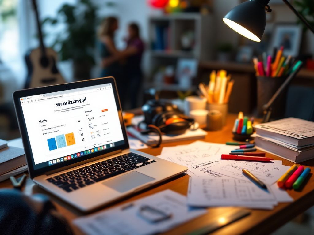 Home study setup with math materials
