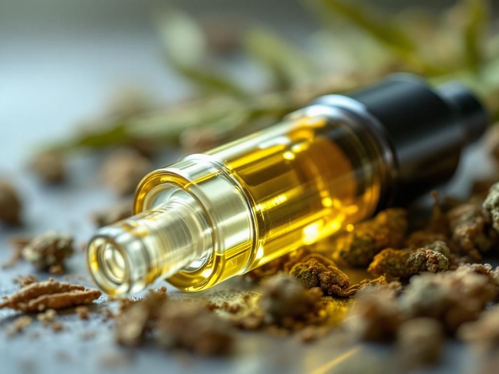 Detailed view of indica cartridge components