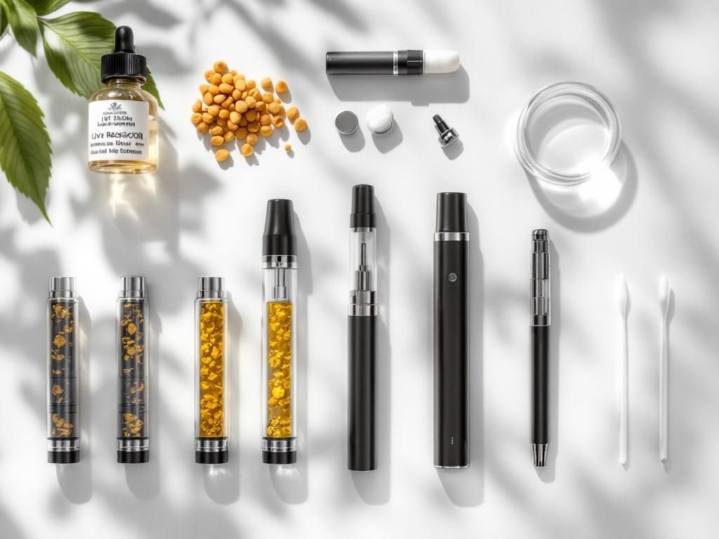 Complete live resin vaping equipment setup