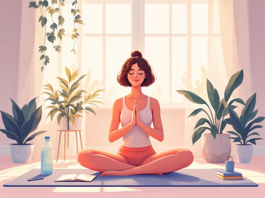 Person practicing yoga during tolerance break