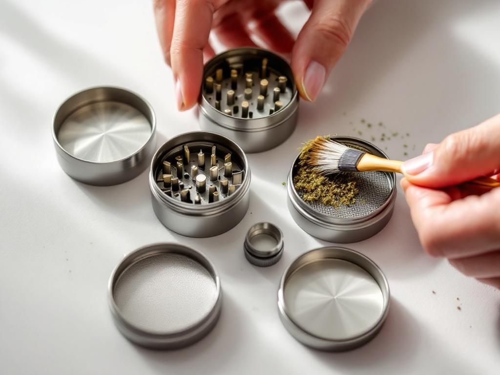 Step-by-step metal grinder cleaning process