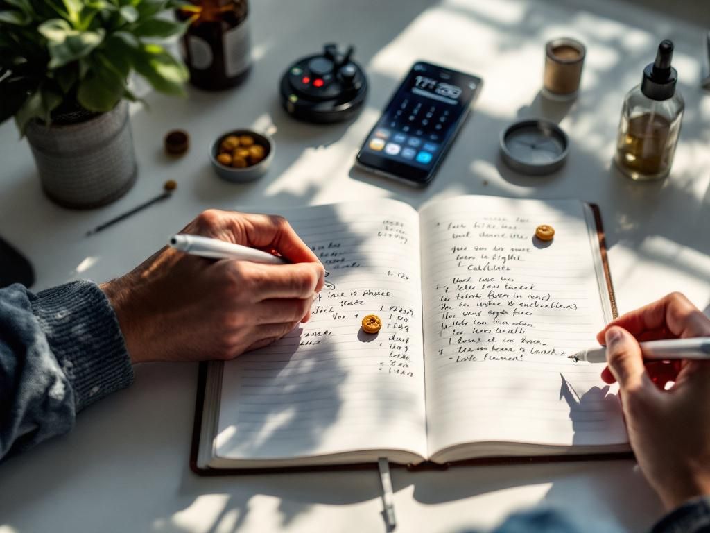 Microdosing journal and tracking system