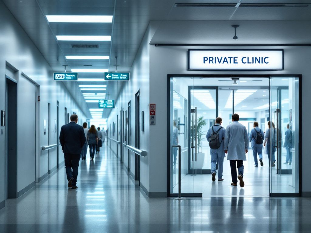 NHS hospital and private clinic healthcare options
