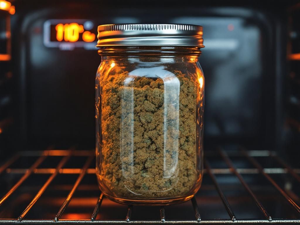 Sealed mason jar decarboxylation in oven