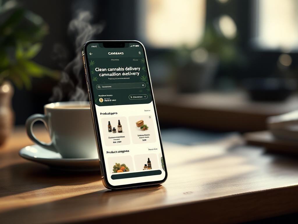 User-friendly online cannabis ordering interface