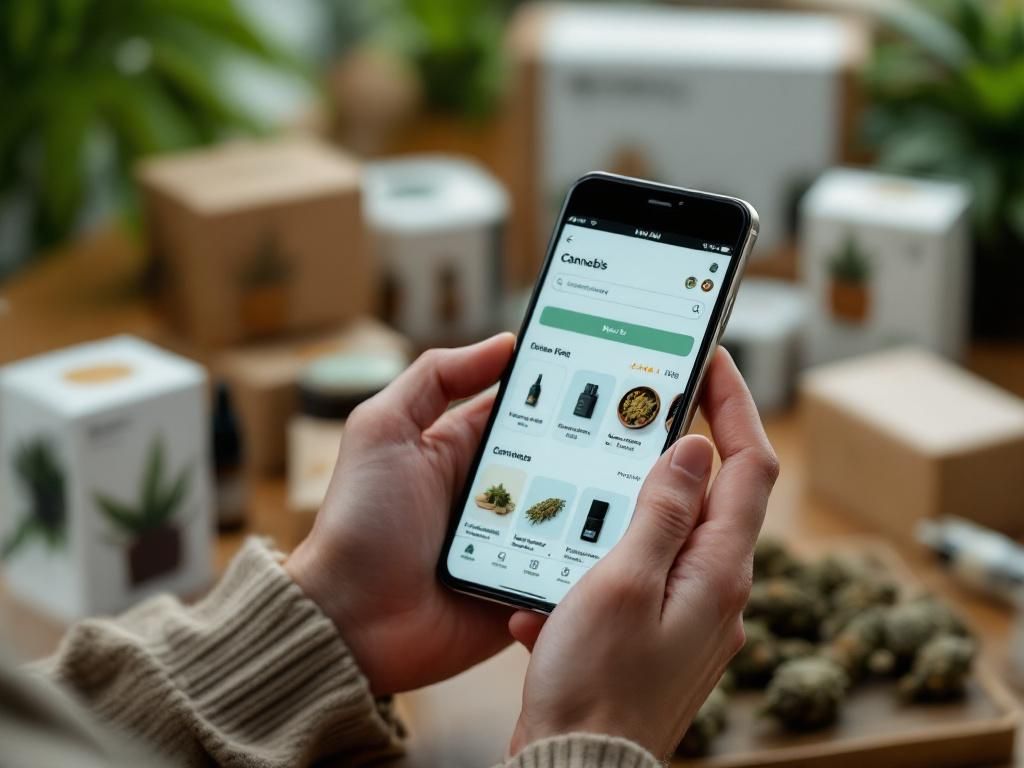 Online cannabis ordering interface