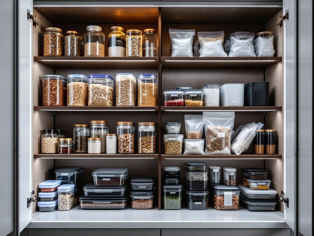 Organized cannabis edibles storage system
