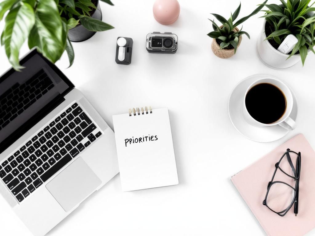 Clean organised workspace promoting clarity