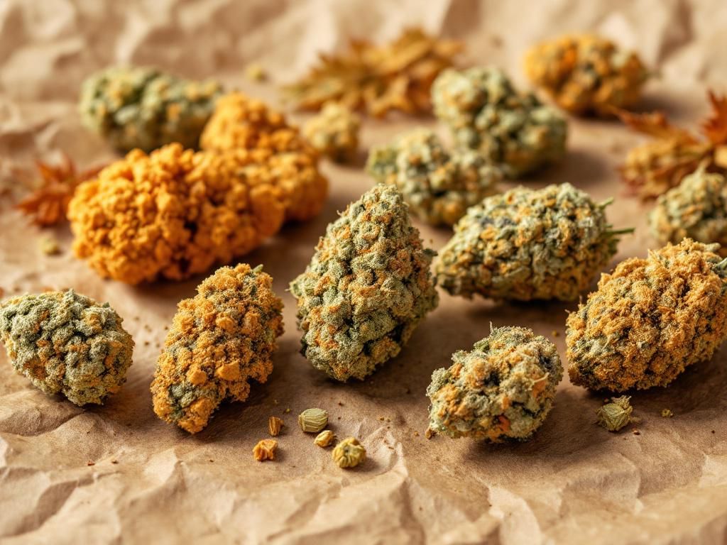 Premium autumn cannabis strain collection