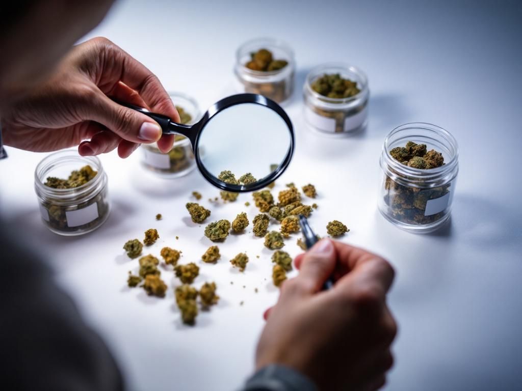 Quality cannabis inspection and selection process