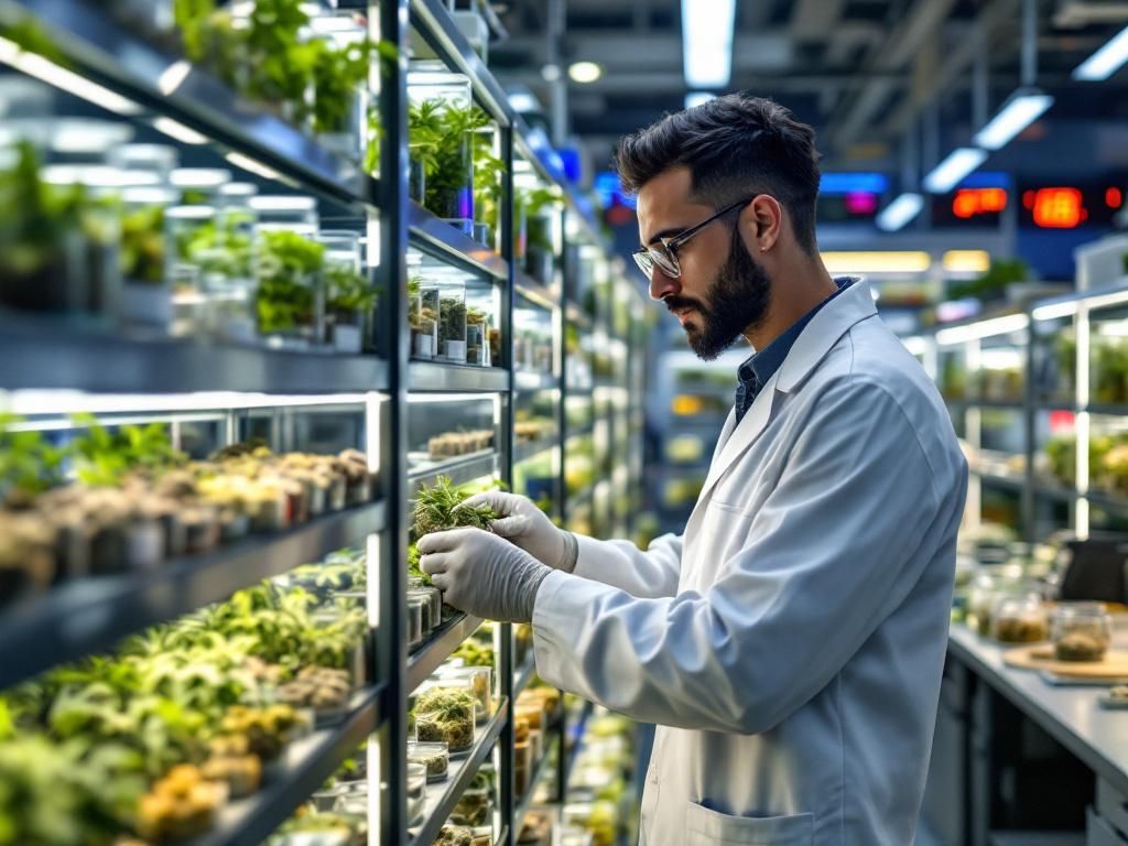 Professional cannabis seed bank facility