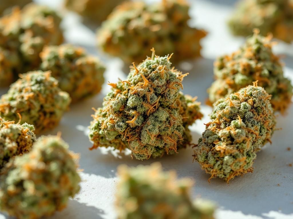 High-quality premium cannabis buds close-up