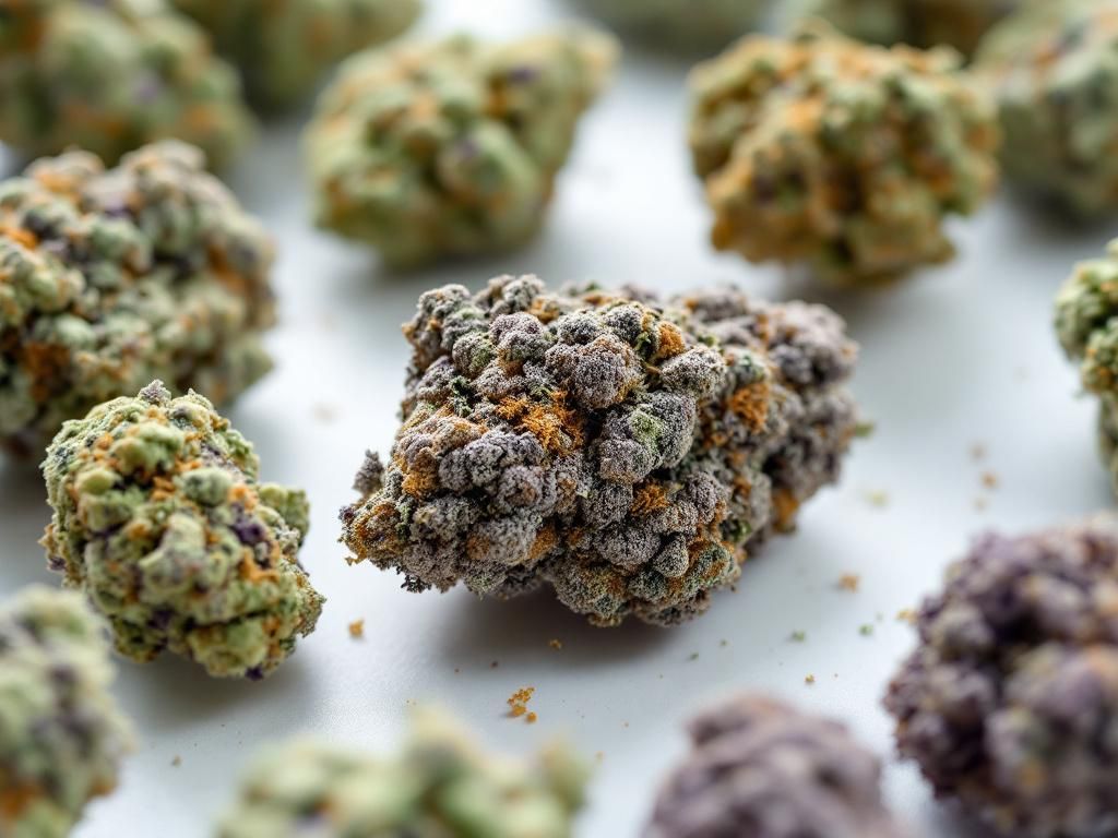Premium cannabis strains showing quality and variety