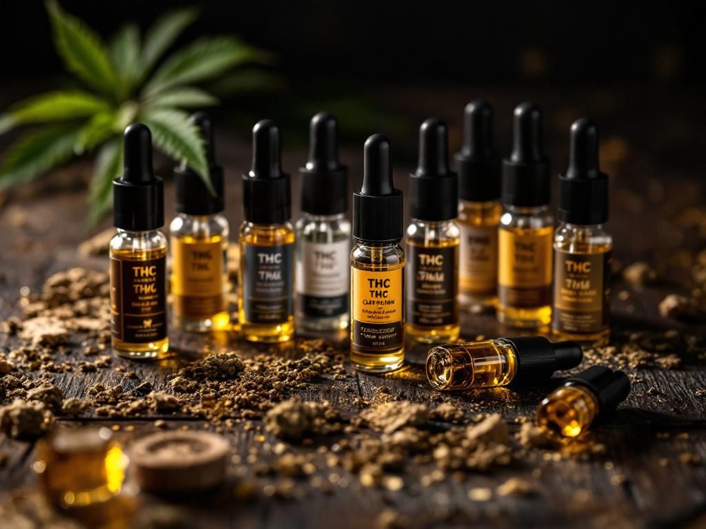 Premium THC vape cartridges collection