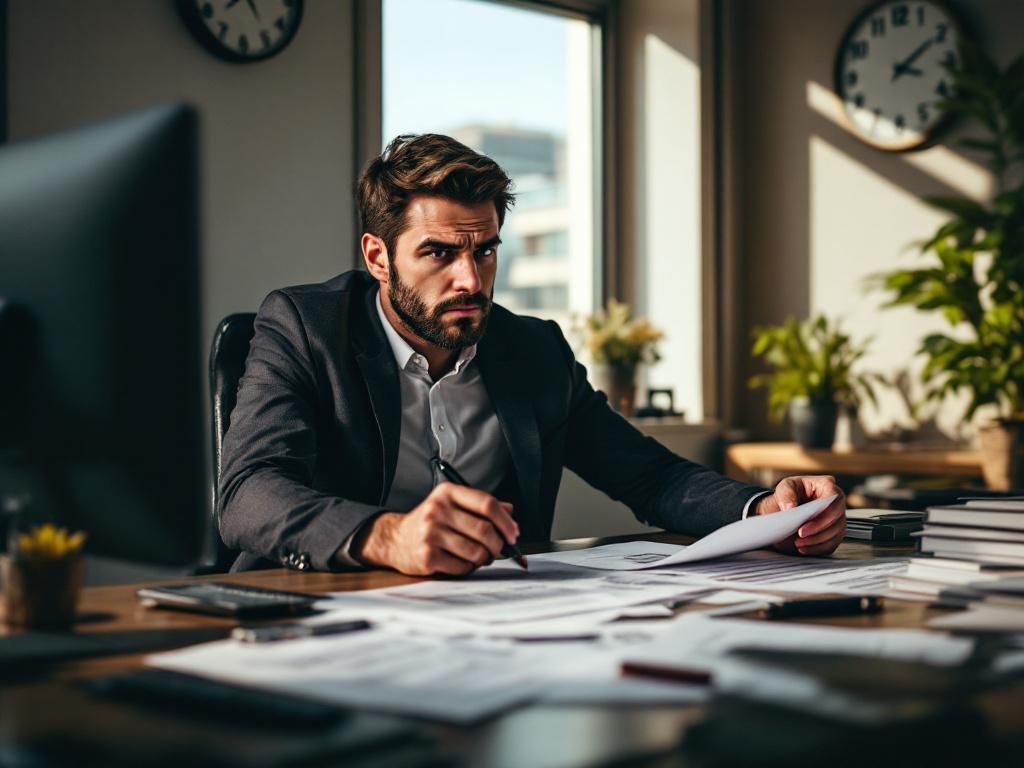 Professional preparing whistleblowing tribunal documentation