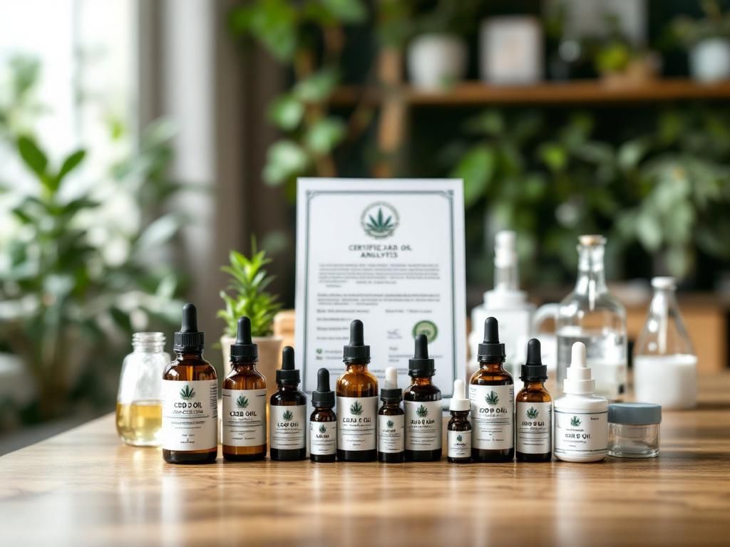 Quality CBD oil products with testing certificates