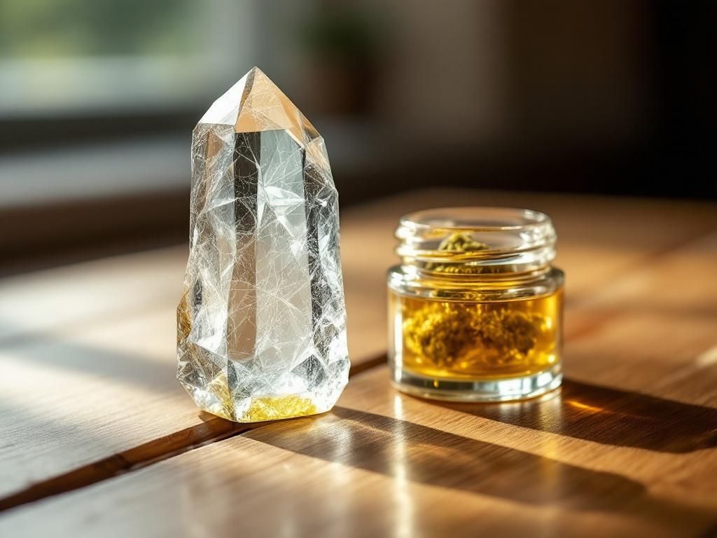 Clean quartz banger with cannabis concentrate