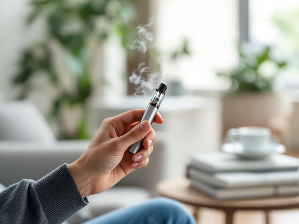 Responsible marijuana vape usage demonstration