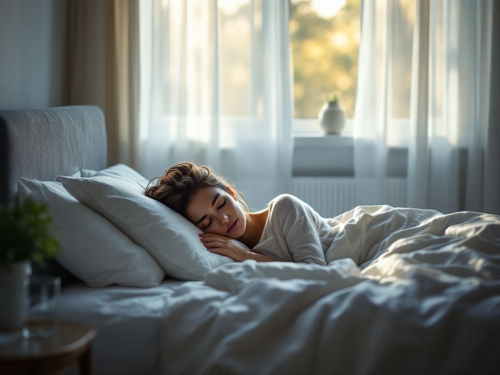 Peaceful sleep environment for cannabis hangover recovery