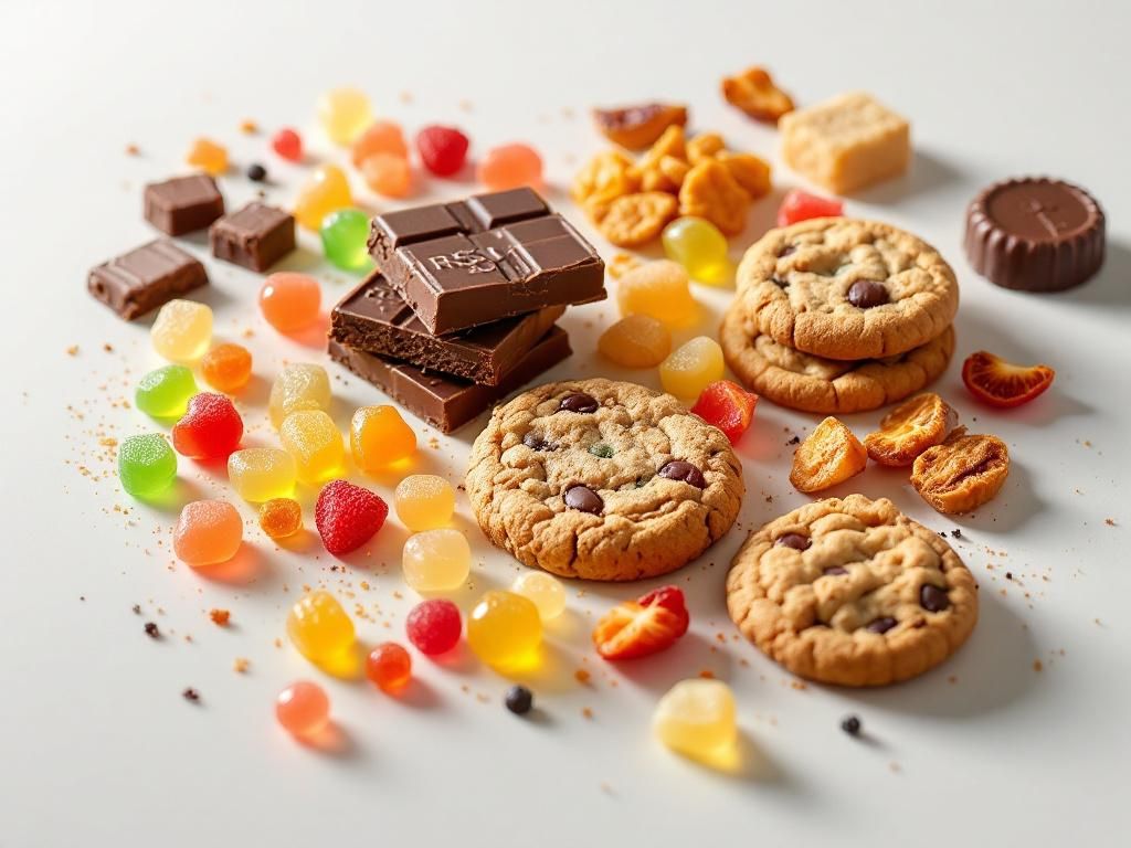RSO-infused gummies chocolates cookies and dried fruit