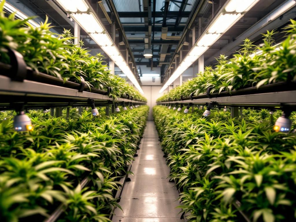 Smart greenhouse with automated cannabis growing systems