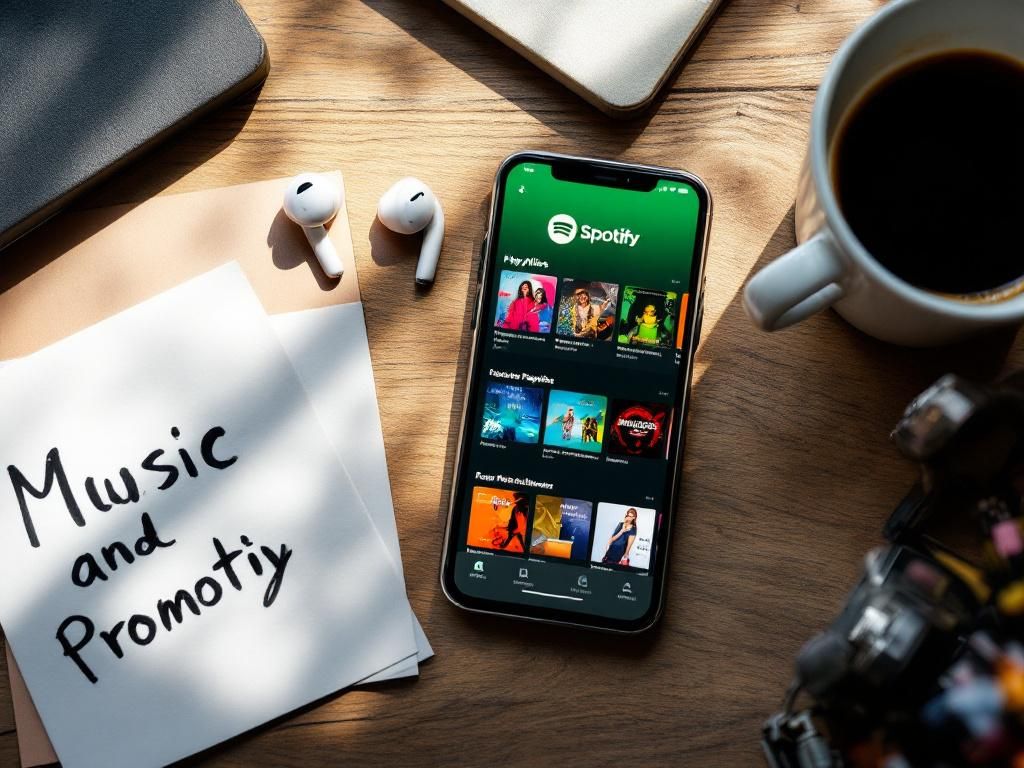 Spotify playlist interface on mobile device