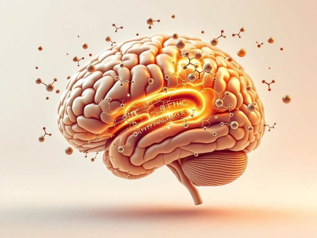 THC interaction with brain appetite control centers