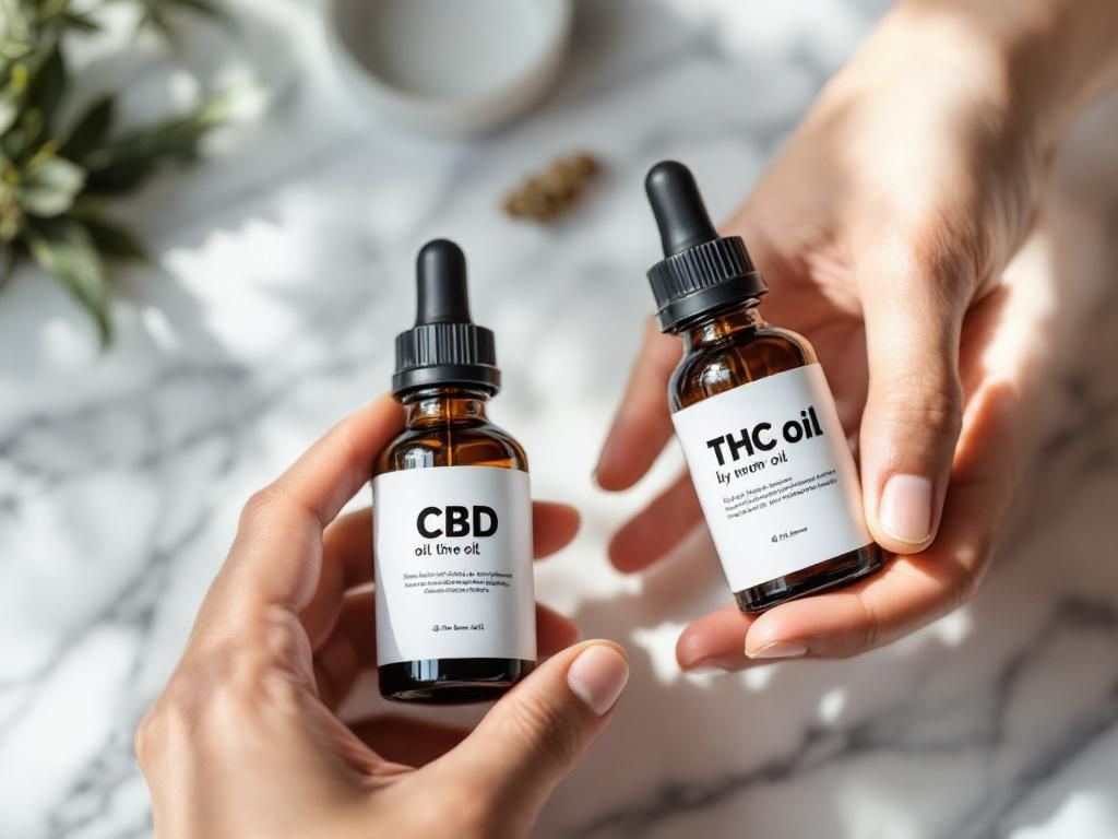 THC and CBD products comparison