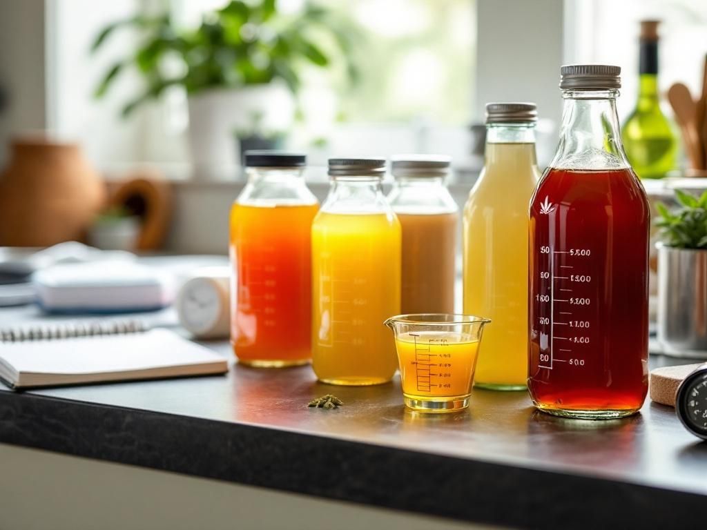 Safe THC drink dosage measurement setup