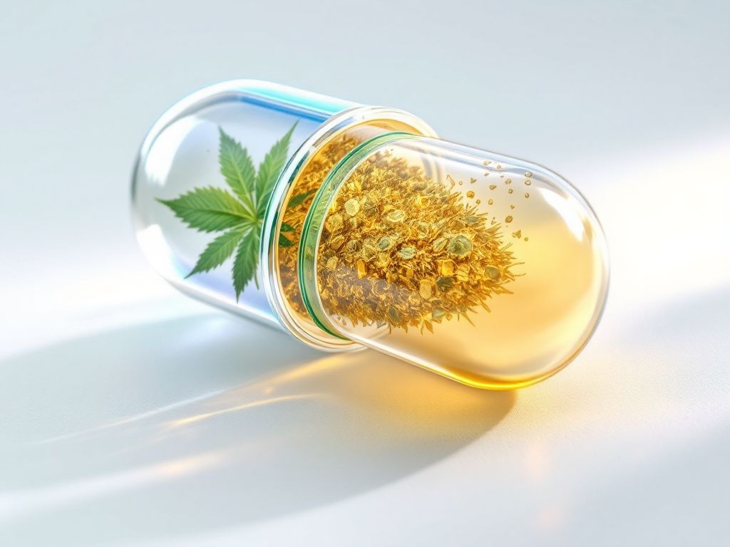 THC microcapsule internal structure diagram
