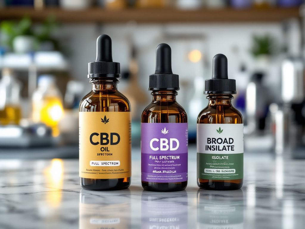 Different types of CBD oil products