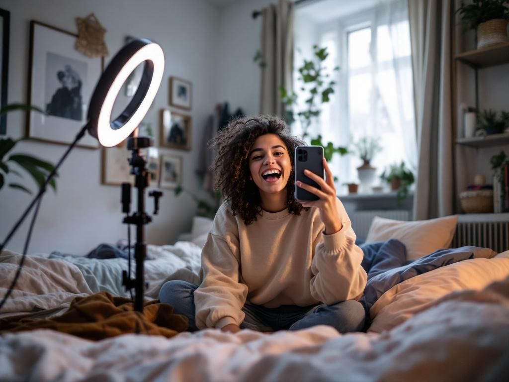 UK cannabis content creator making TikTok